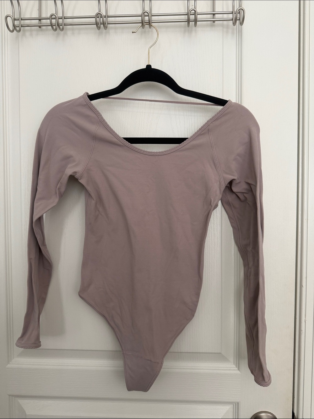 lululemon athletica Long Sleeve Scoop Bodysuit - Mauve